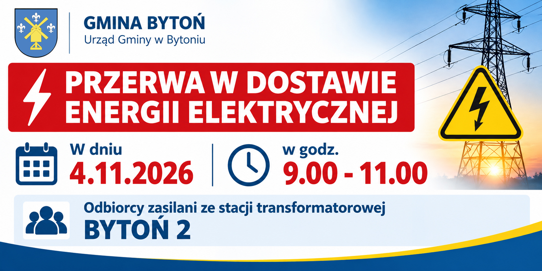 przerwa w&nbsp;dostawie energii elektrycznej