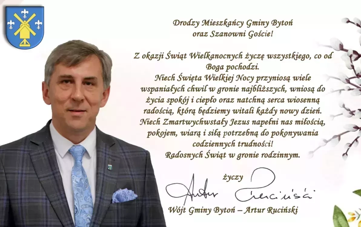 Zdjęcie do Życzenia Wielkanocne W&oacute;jta Gminy Bytoń