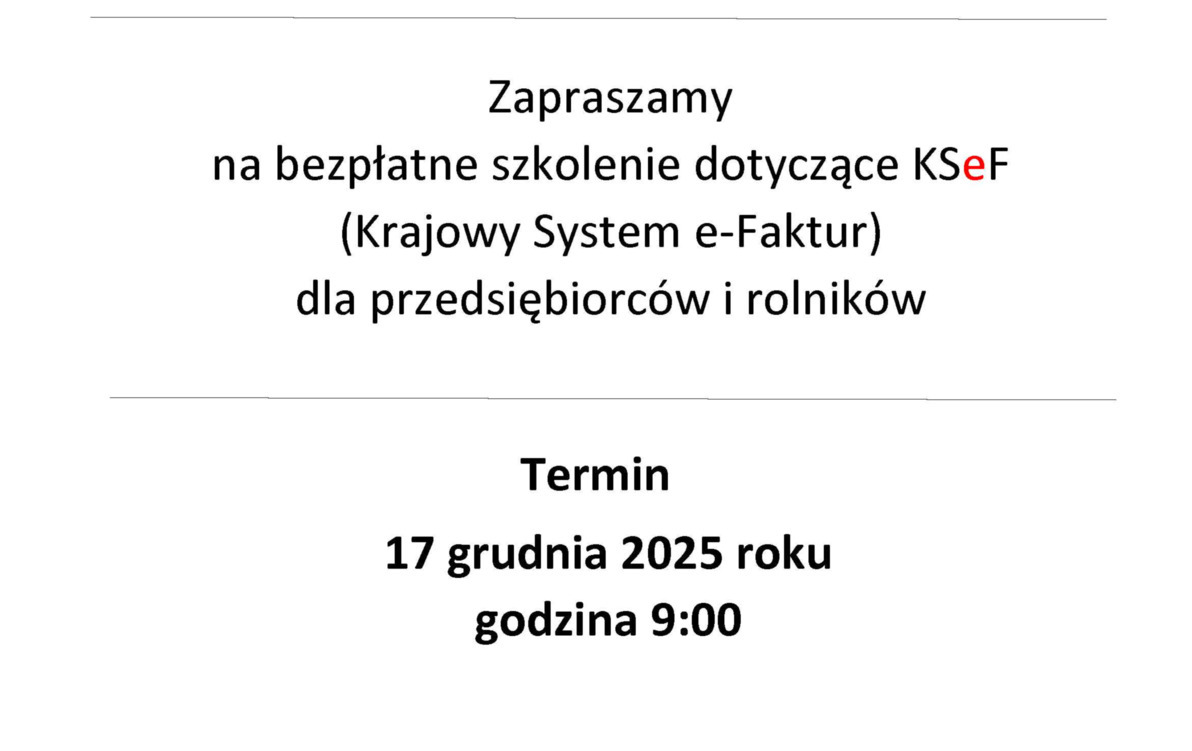 Zdjęcie do KSeF Bezpłatne szkolenie Poznaj KSeF z naszymi ekspertami z...