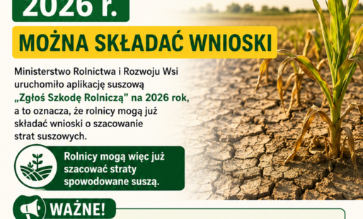 Zdjęcie do Ruszyła aplikacja suszowa 2026 r. Można składać wnioski